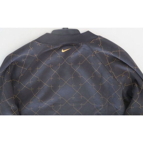 Nike DN5486 010 Women's Sz 1X Black/Gold Therma-Fit Cropped Crew Sweatshirt $110 - Picture 5 of 7